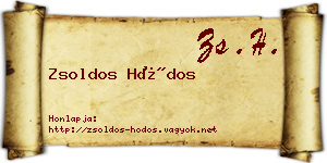 Zsoldos Hódos névjegykártya